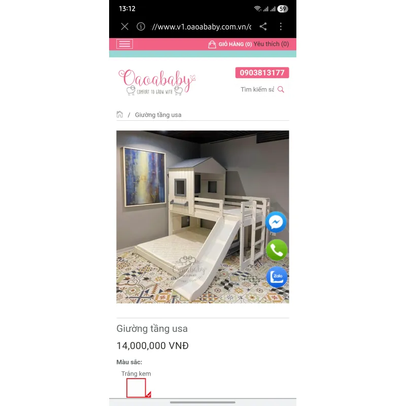 Giường tầng xuất khẩu Mỹ dành cho bé thanh lý rẻ 957349