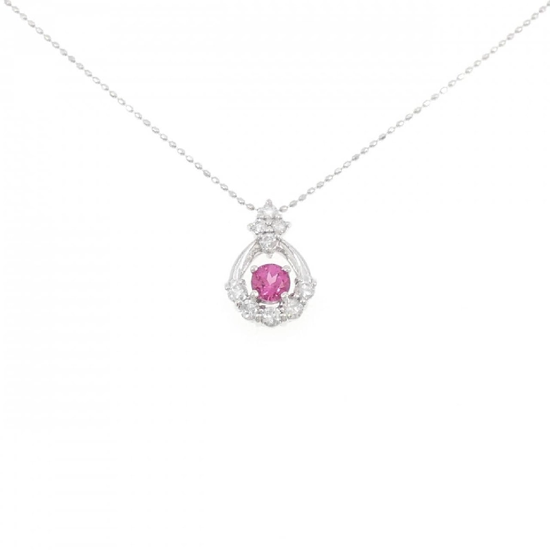 K18WG Dây chuyền Ruby 0.41CT - Hàng hiệu Chính hãng 855945