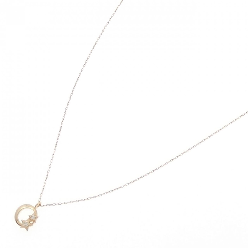 K10YG Sao × Mặt trăng Dây chuyền kim cương - Hàng hiệu Chính hãng 860908