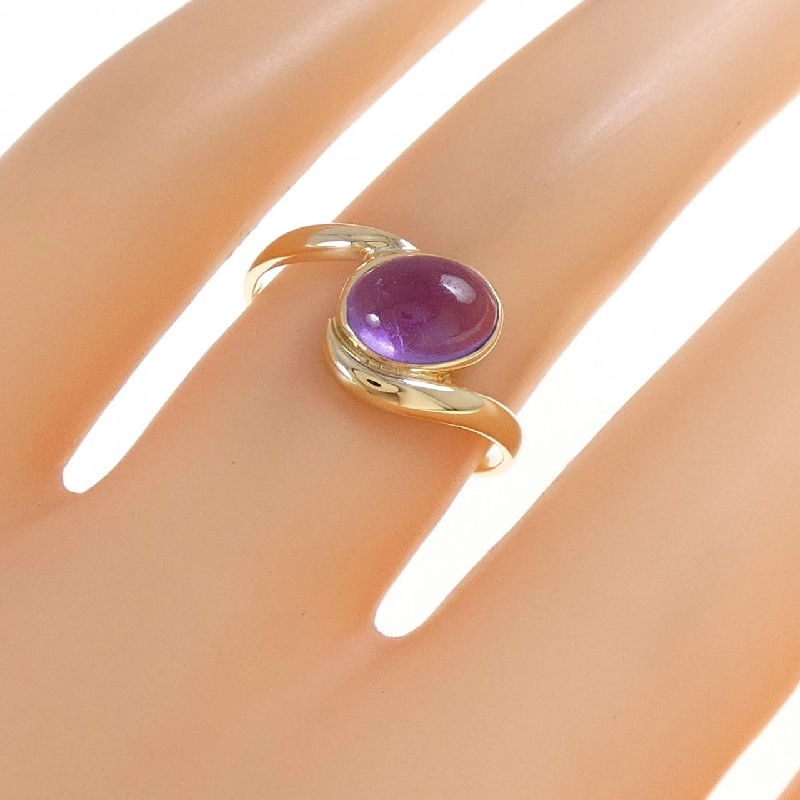 Nhẫn Amethyst K18YG 669035
