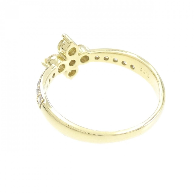 【Sản phẩm mới】Nhẫn kim cương K18YG hình hoa 0.50CT 671905