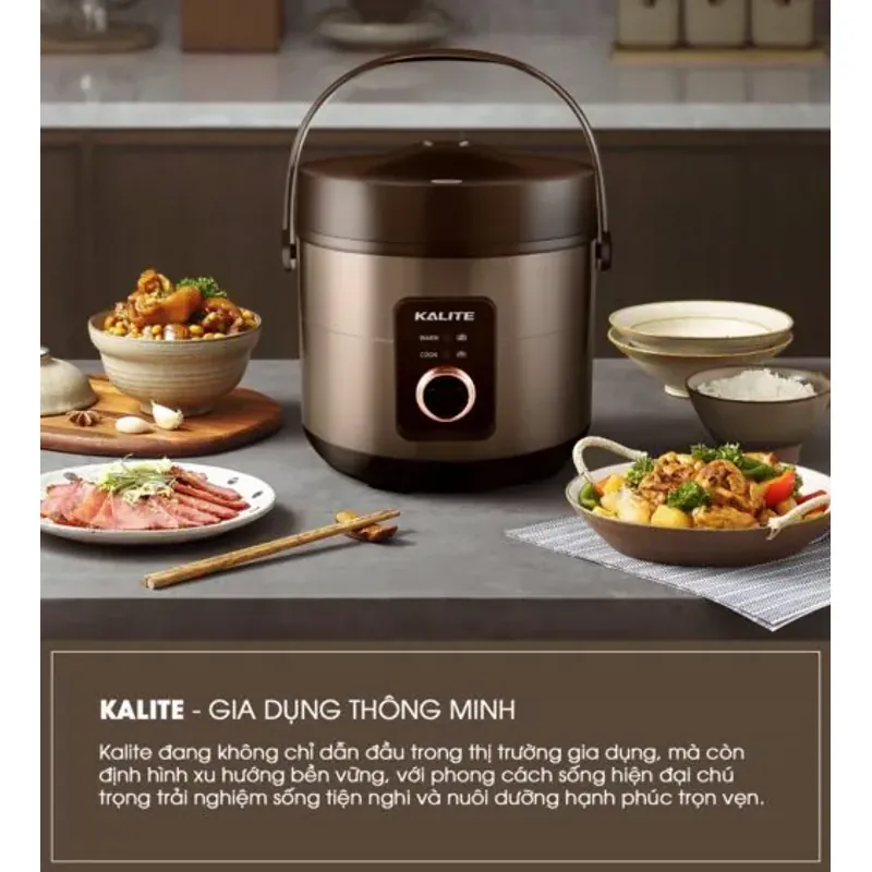 Nồi cơm điện KALITE KRC8018 – Lòng gốm Ceramic chống dính, chống xước- Mới 100% 593910
