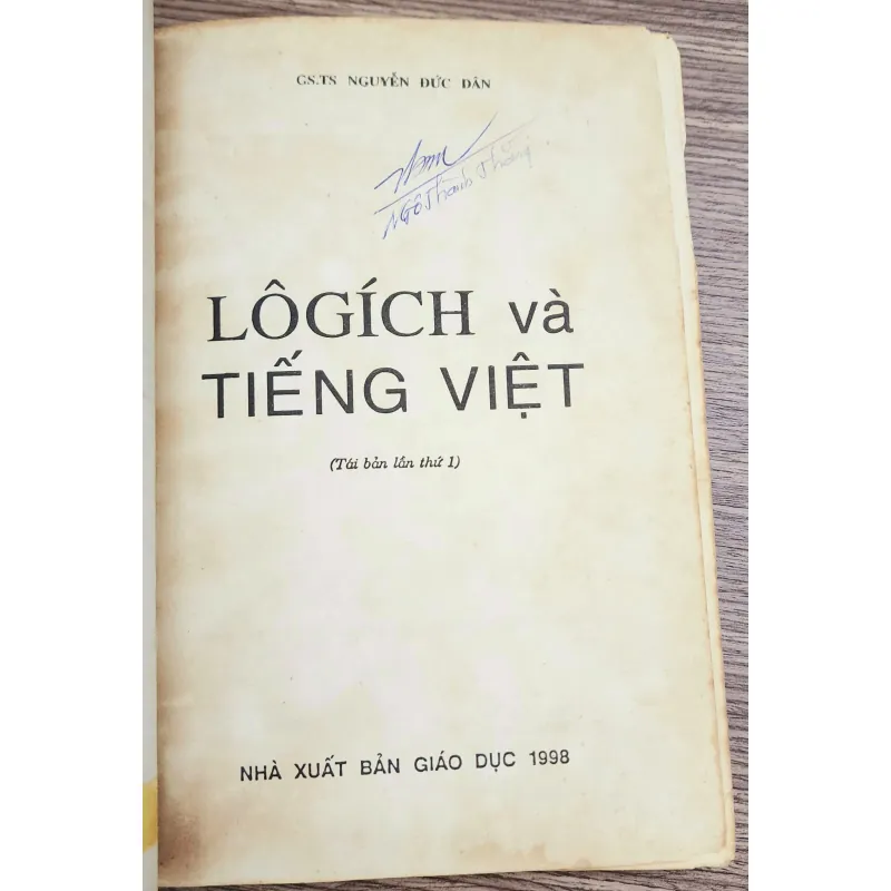 LOGIC & TIẾNG VIỆT (Giáo sư/Tiến sĩ Nguyễn Đức Dân) - 411 trang 1010362