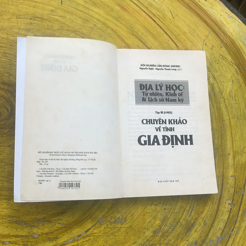 CHUYÊN KHẢO VỀ TỈNH GIA ĐỊNH sách dịch 785207