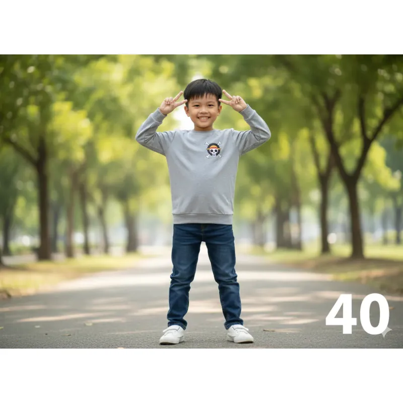 Set quần ngố áo thun tay dài cho bé tầm 30 ký mặc Tết cực xinh 792996