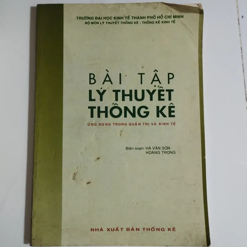 Bài tập Lý thuyết Thống kê 1026275