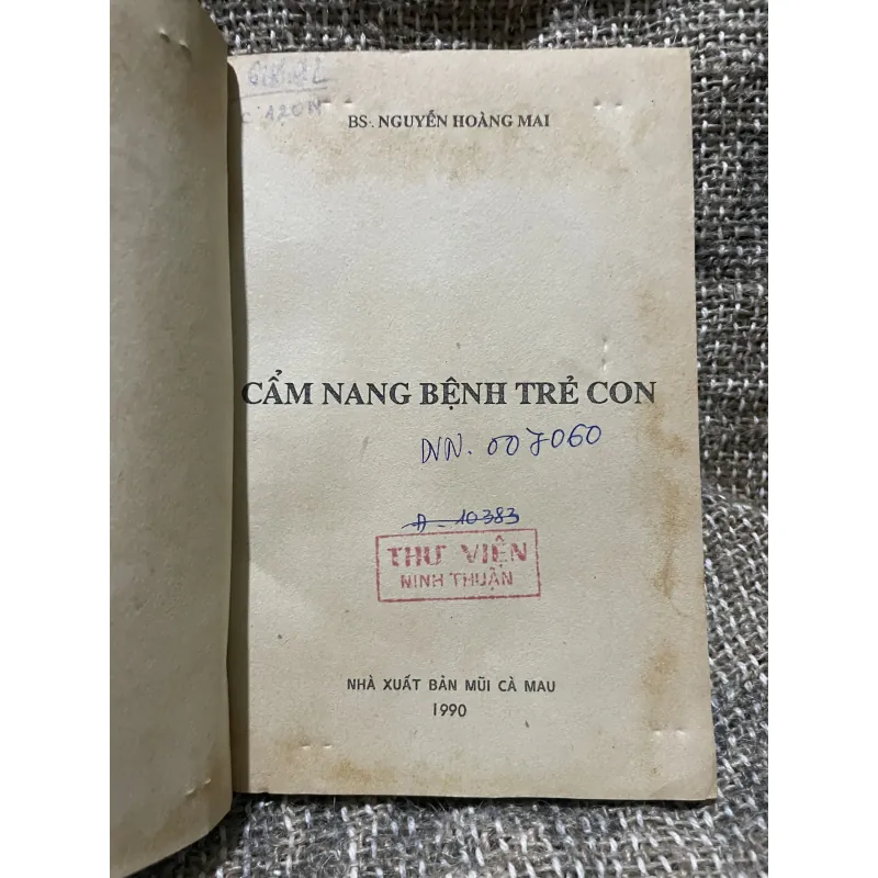 Cẩm nang bệnh trẻ con - Nguyễn Hoàng Nam  1009659