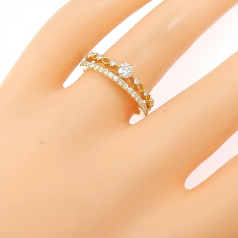 Nhẫn kim cương K18YG 0.40CT - Hàng hiệu Authentic 847022