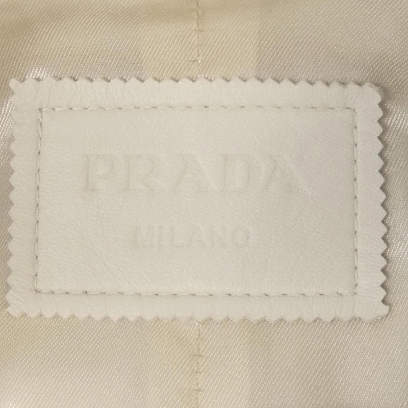 Áo khoác da PRADA với logo hình tam giác UPW463 S231 1WDV - Hàng hiệu Chính hãng 887009