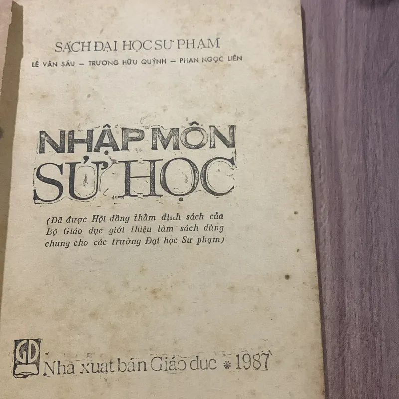 Nhập môn Sử học, sách Đại học sư phạm  674758