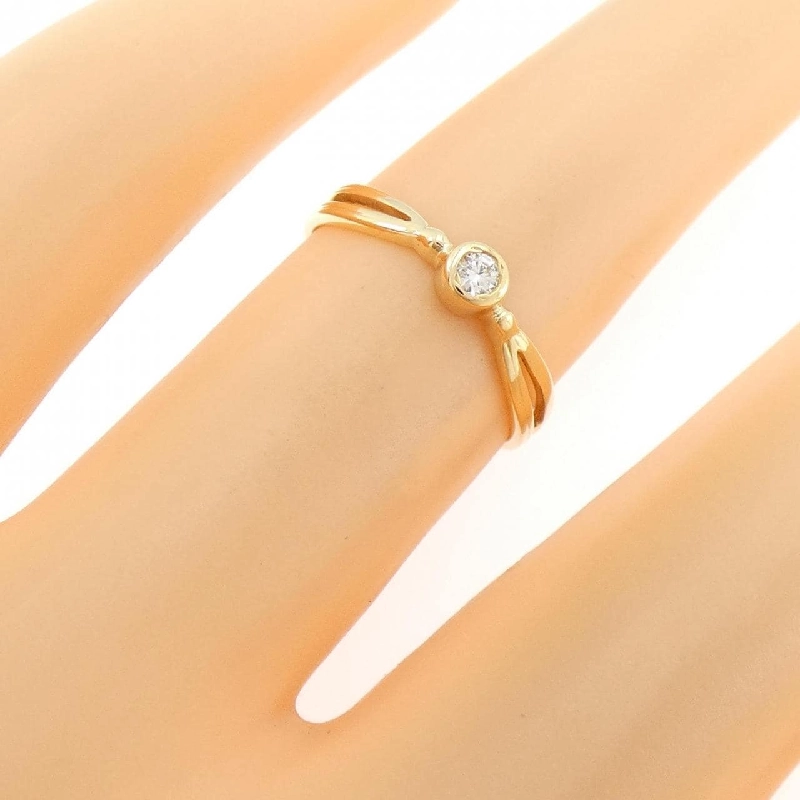 Nhẫn kim cương K18YG 0.03CT 668666