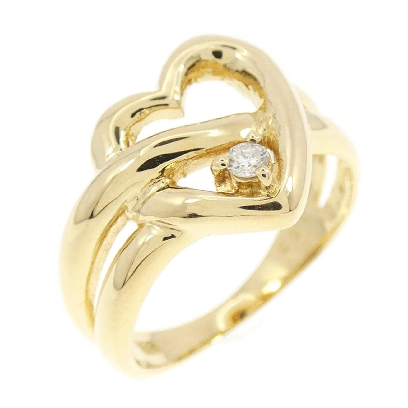 Nhẫn kim cương hình trái tim K18YG 0.03CT 672773