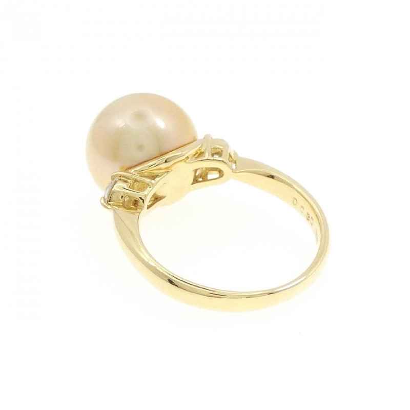 Nhẫn ngọc trai trắng K18YG 11.5mm 672082