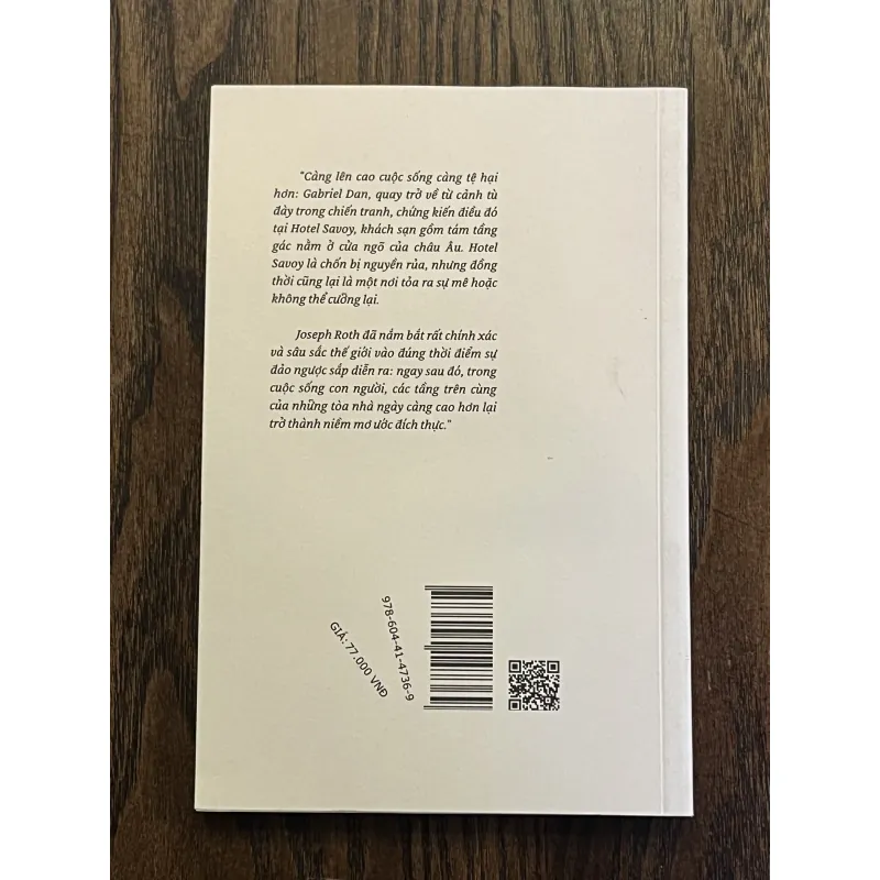 Hotel Savoy - Joseph Roth, Phan Nhu dịch 936416