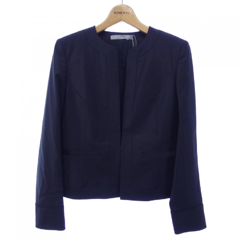 Theory luxe Áo khoác không cổ - Hàng hiệu Authentic 811583