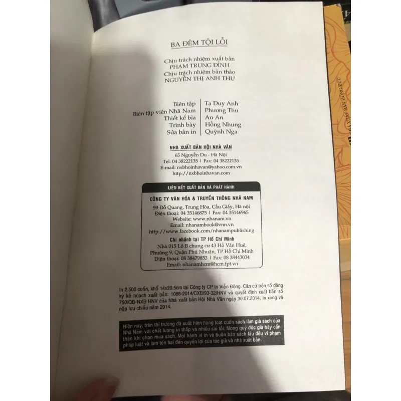 Ba đêm tội lỗi  990615