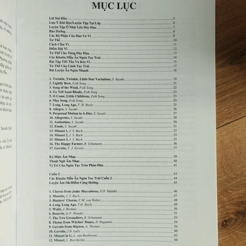 Sách Học đàn Piano và Suzuki Violin Support 1021695