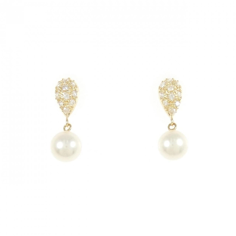 K18YG Bông tai ngọc trai Akoya 6.0mm - Hàng hiệu Chính hãng 870928