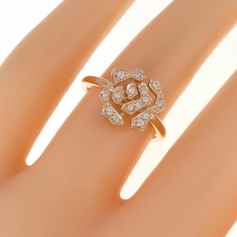 Nhẫn kim cương K18PG hồng 0.10CT 672606