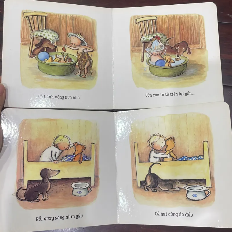 MAX VÀ GẤU BÔNG , bánh vòng , chậu nước , quả bóng - Barbro Lindgren - COMBO 4 quyển 1028201