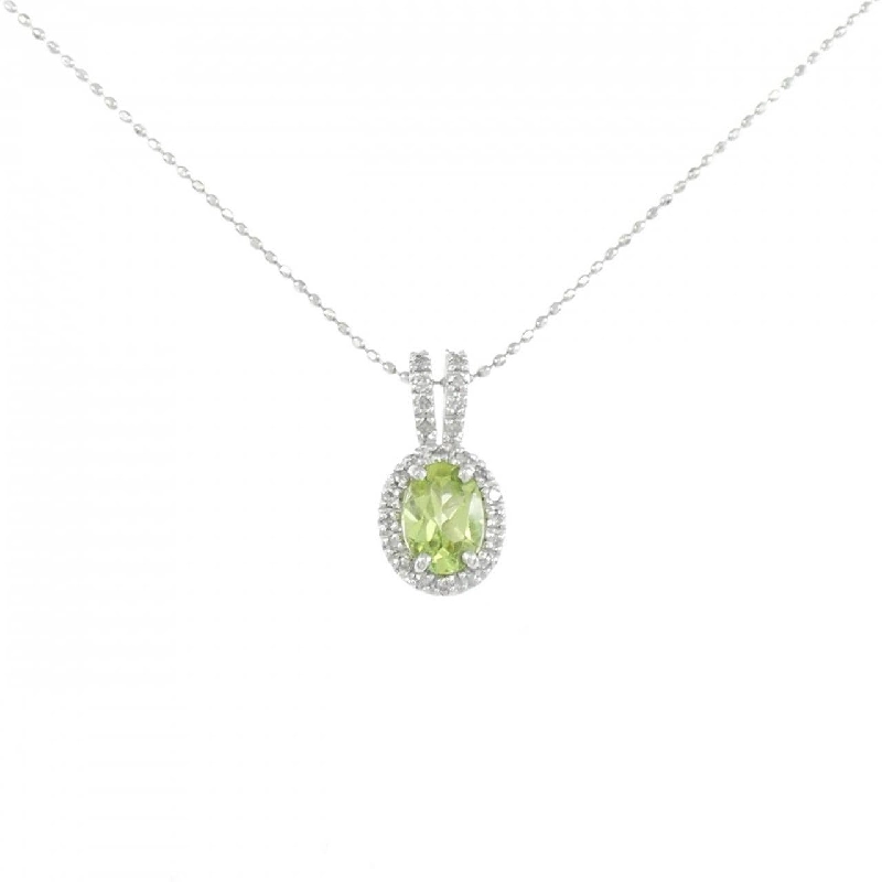 K18WG Peridot Necklace - Hàng hiệu Authentic 865444