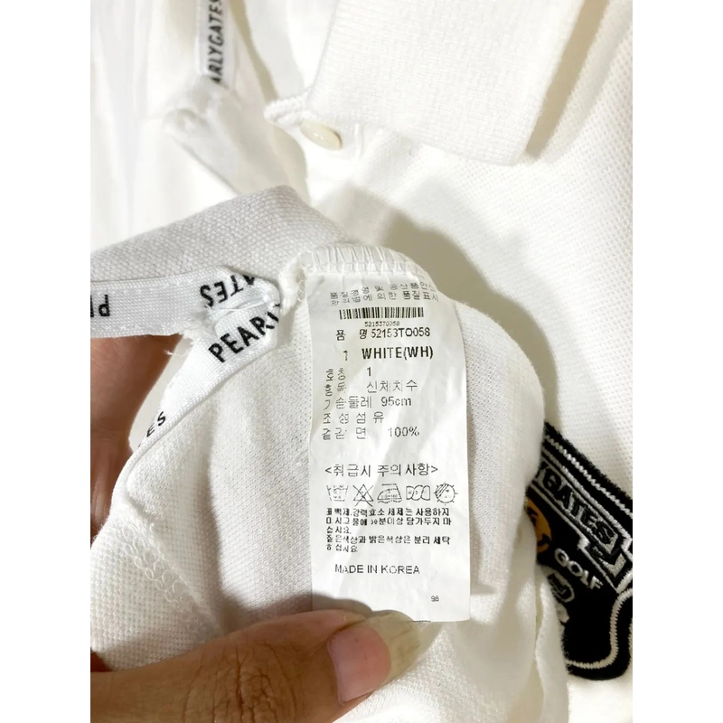 Áo Thun Polo Hàn Hiệu Pearlygates Size M L 504853