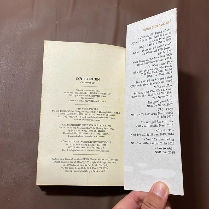 II Tản Văn: Sợi Tơ Nhện - Cao Huy Thuần - 2015 523153