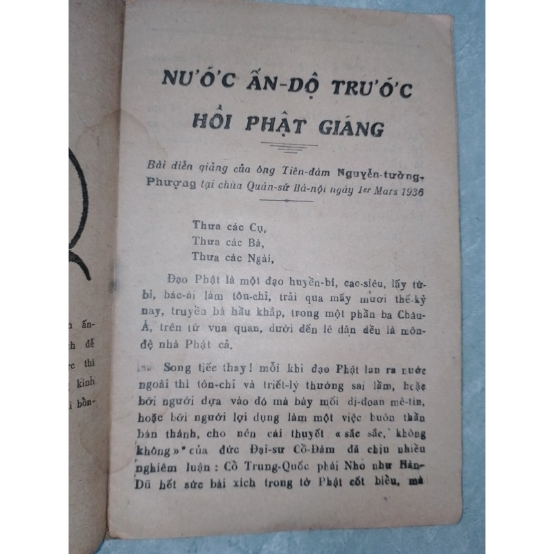 NƯỚC ẤN ĐỘ TRƯỚC HỒI PHẬT GIÁNG - TIÊN ĐÀM NGUYỄN TƯỜNG PHƯỢNG 496226