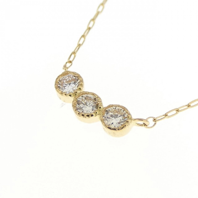 Dây chuyền kim cương K18YG 0.10CT - Hàng hiệu Chính hãng 863502