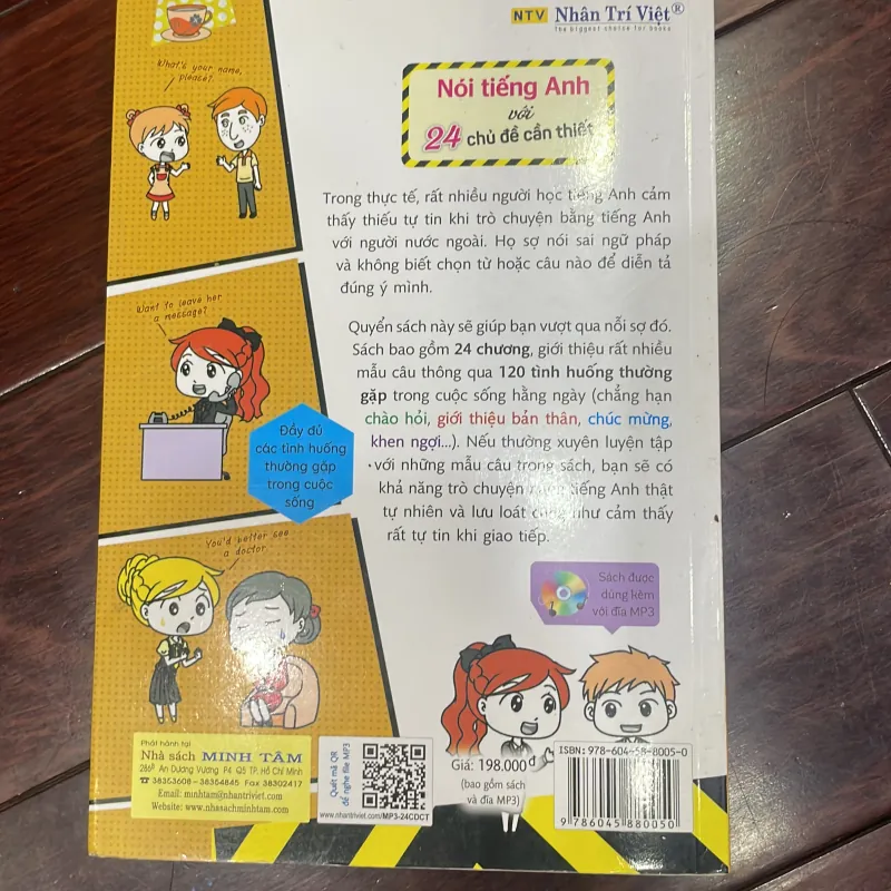Nói tiếng anh với 24 chủ đề cần thiết : sách học tiếng anh - ko đĩa cd  1034898