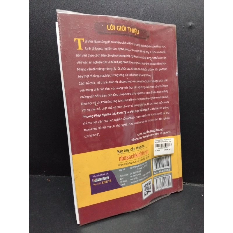 Phương pháp nghiên cứu kinh tế và viết luận văn thạc sĩ 2017 mới 80% ố vàng cong sách HCM1906 PGS.TS Đinh Phi Hổ SÁCH GIÁO TRÌNH, CHUYÊN MÔN 915763