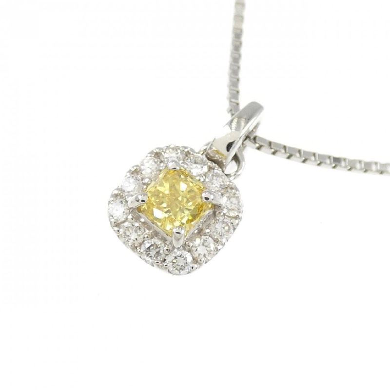 Dây chuyền kim cương PT900/PT850 0.247CT FVY VS2 cắt hình fancy - Hàng hiệu Authentic 874426