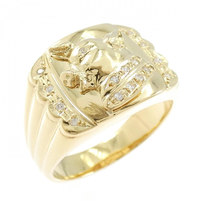 Nhẫn kim cương K18YG 0.10CT - Hàng hiệu Chính hãng 847017