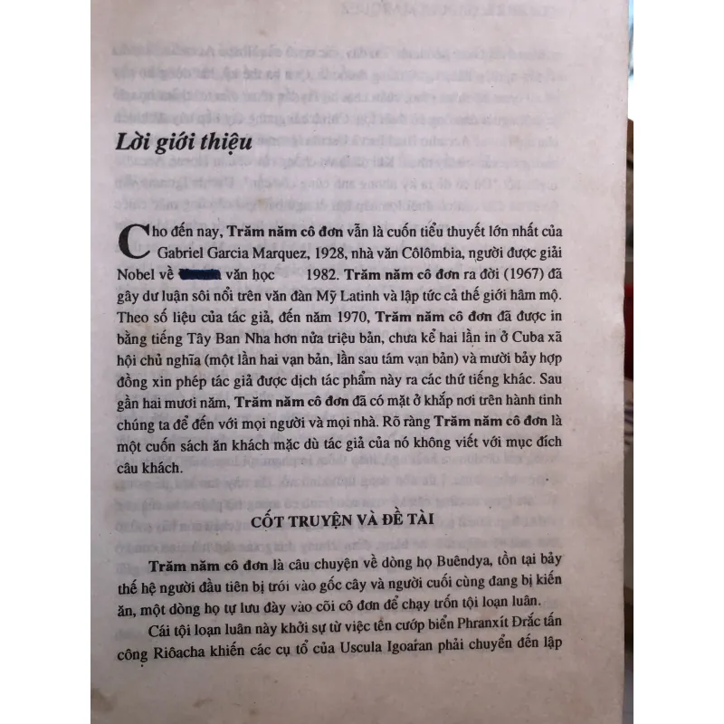Trăm năm cô đơn - Gabriel Garcia Marquez 1050568