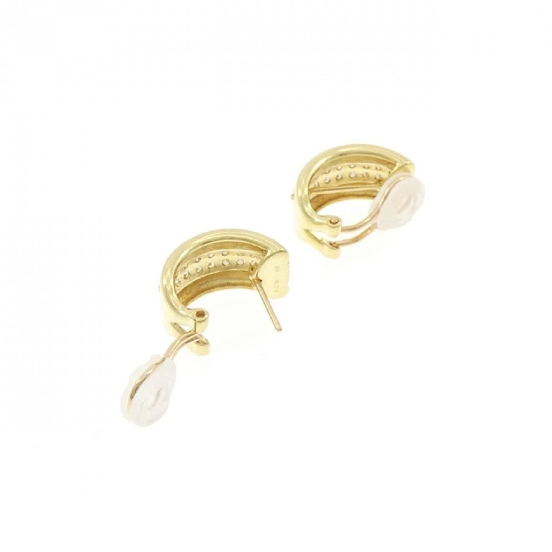 K18YG Bông tai/Khuyên tai kim cương 1.00CT - Hàng hiệu Chính hãng 870100