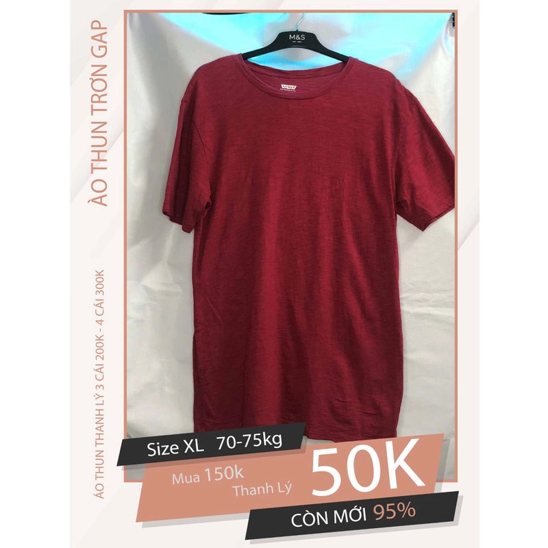 Dọn Tủ Thanh Lý Áo Thun Nam size XL 516439