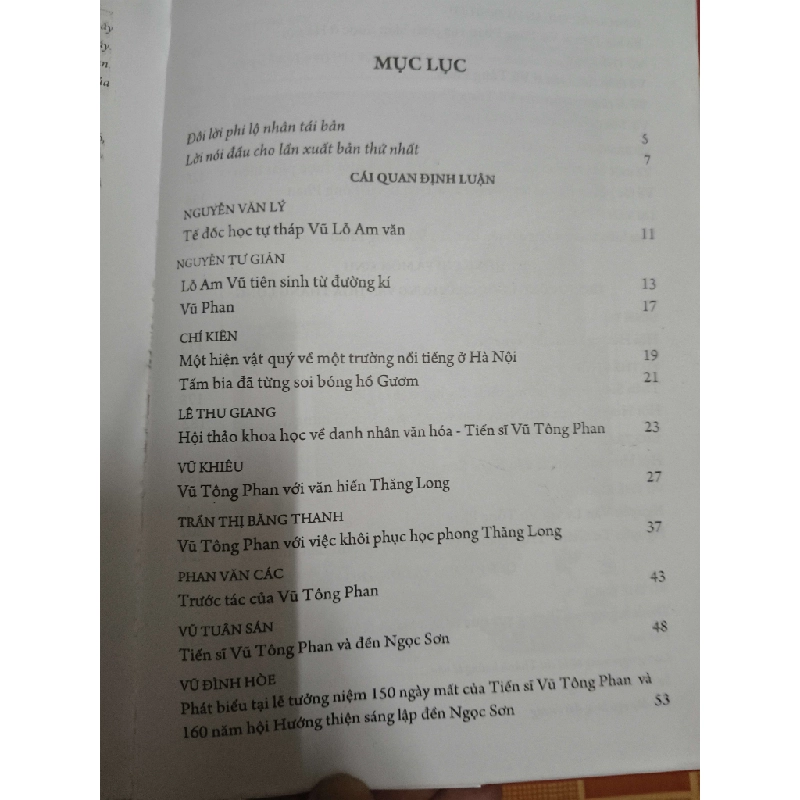 Vũ Tông Phan với văn hóa Thăng Long Hà Nội - 2010 - 452 trang Lịch sử Việt Nam ANTQ2702 930463