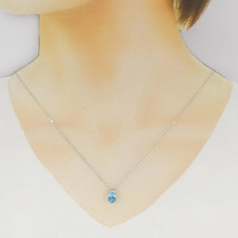 Dây chuyền Blue Topaz GSTB 1.00CT - Hàng hiệu Chính hãng 839765