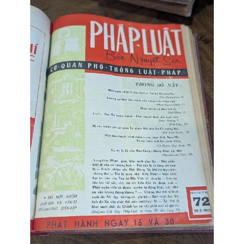 Tạp chí pháp luật ( bán nguyệt san ) - nhiều tác giả 1006760