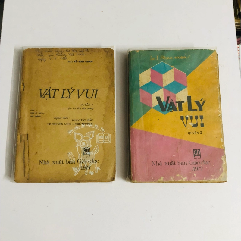 📚 BỘ 2 TẬP VẬT LÝ VUI – I. Pê-ren-man NXB Giáo Dục, 1977 547778