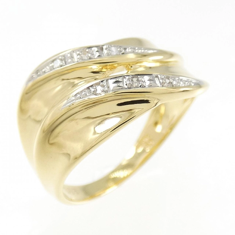 Nhẫn kim cương K18YG/PT900 0.03CT 669989