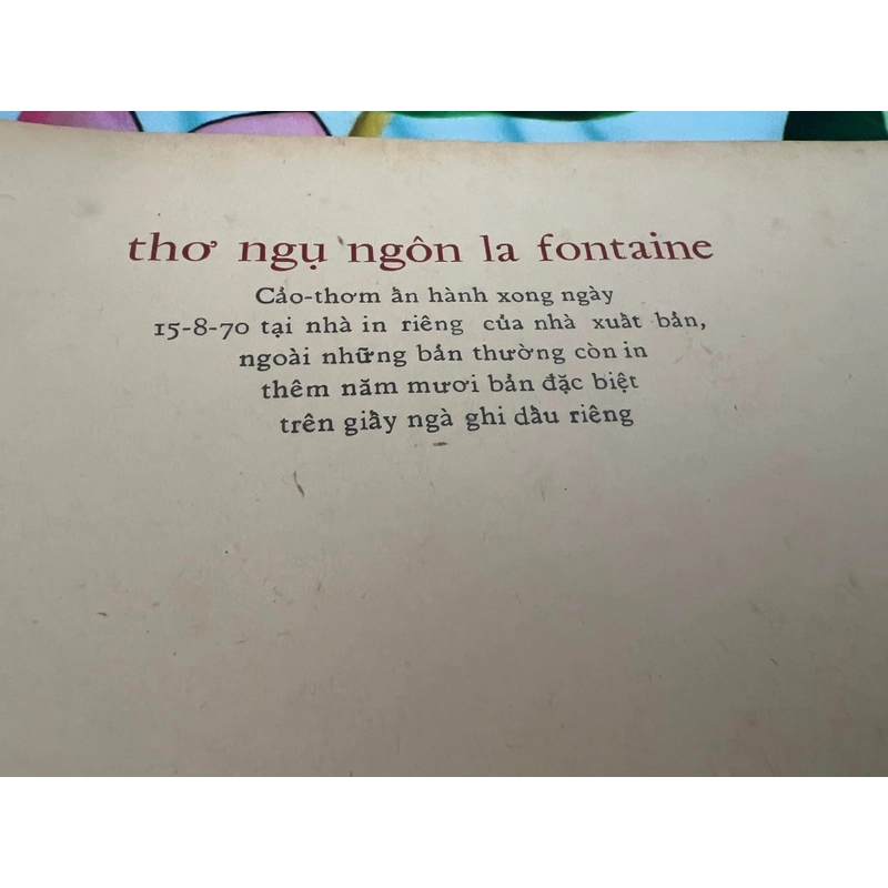 THƠ NGỤ NGÔN LA FONTAINE - NGUYỄN VĂN VĨNH 444556
