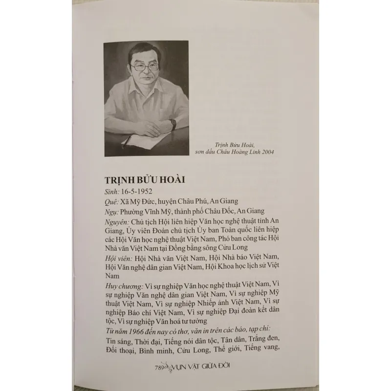 Vụn vặt giữa đời - tạp bút Trịnh Bửu Hoài (sách mới 90%) 790974