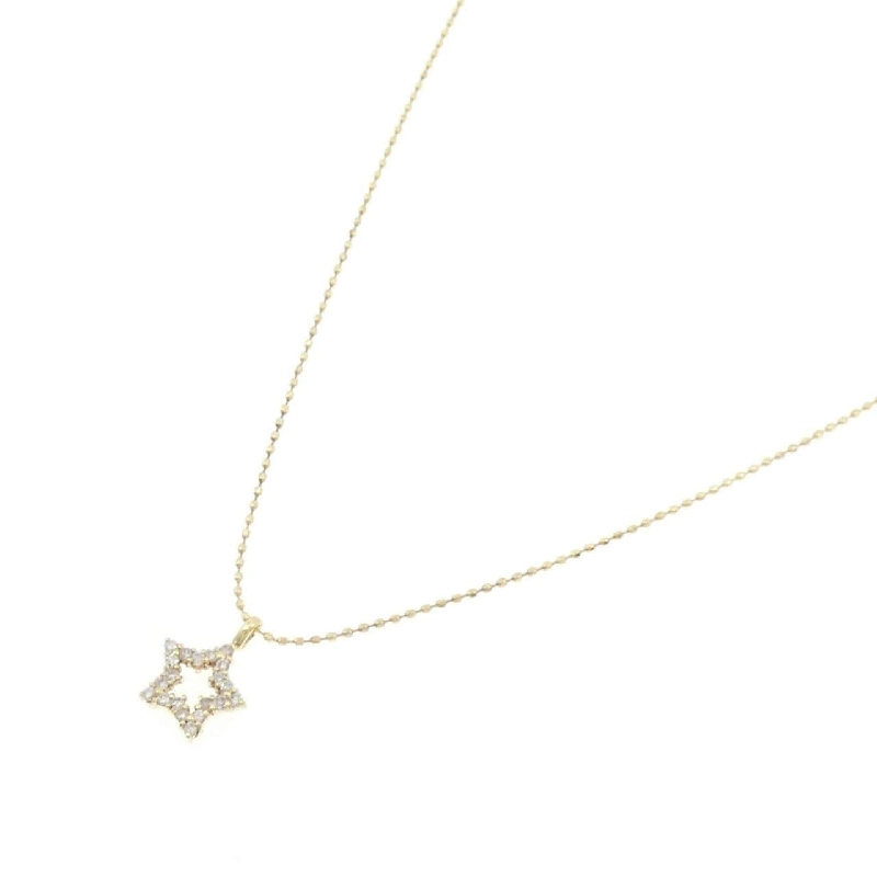 K18YG Ngôi sao Kim cương Dây chuyền 0.13CT - Hàng hiệu Chính hãng 858471