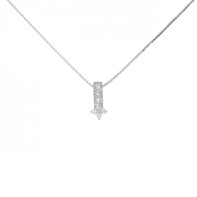 K18WG/750WG Dây chuyền kim cương - Hàng hiệu Authentic 858088