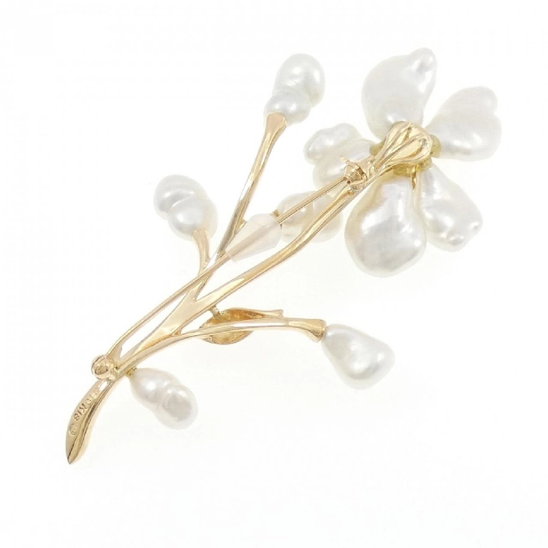 K18YG Hoa Đá Màu Brooch - Hàng hiệu Chính hãng 873433