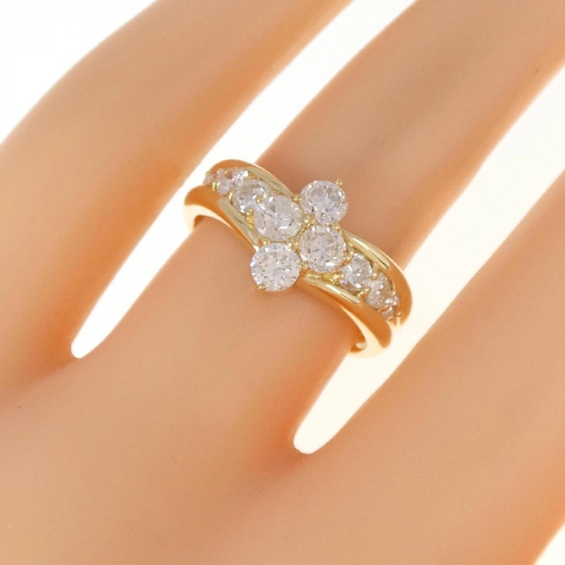 Nhẫn kim cương K18YG 1.02CT 671860