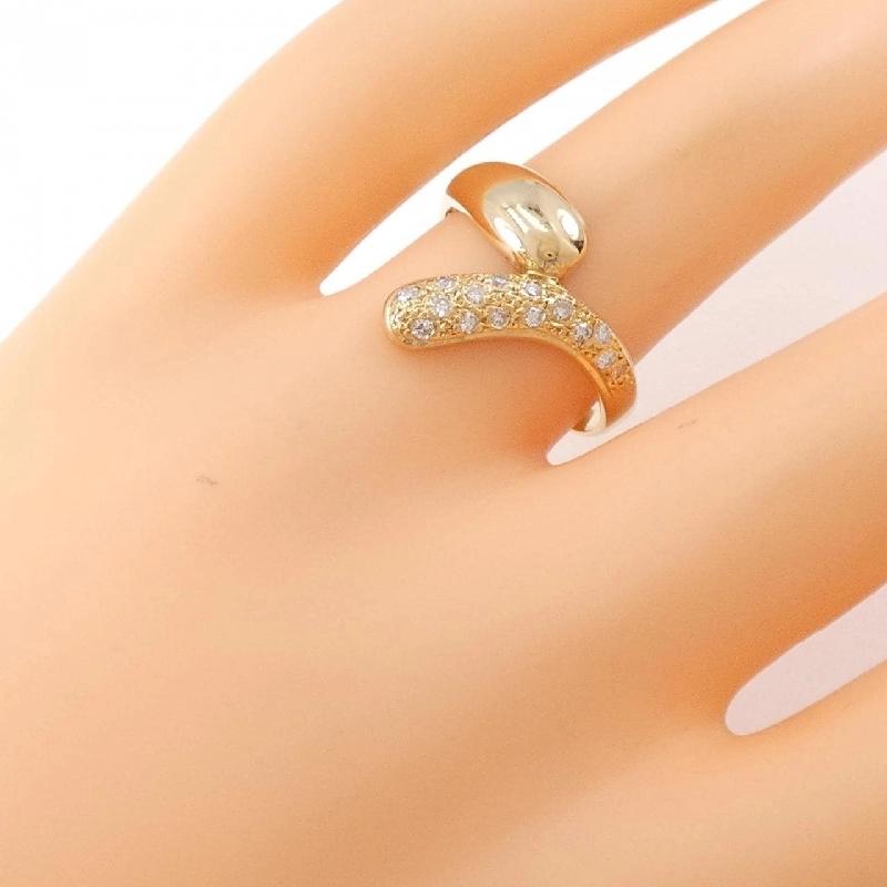 Nhẫn kim cương K18YG 670424