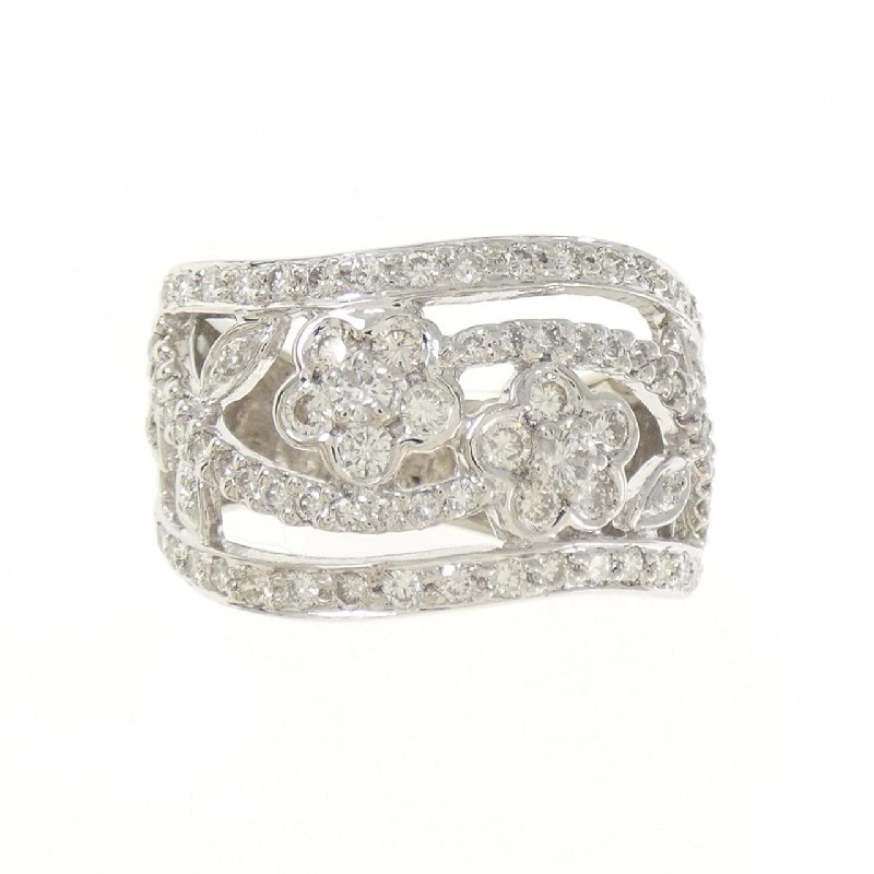 Nhẫn kim cương hoa PT900 1.01CT 667024