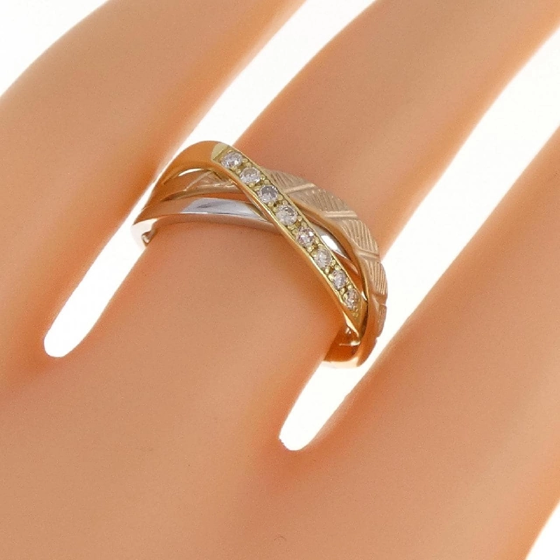 Nhẫn kim cương K18YG/PT/K18PG 0.11CT - Hàng hiệu Authentic 856650